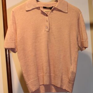 polo manches courtes rose poudr&eacute; seventy