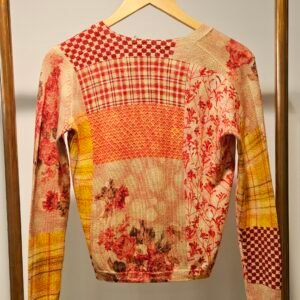 Cardigan patchwork, réversible