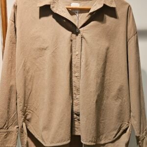 Chemise oversize en velours