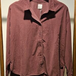 Chemise oversize en velours