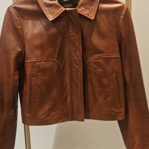 Veste courte aspect cuir